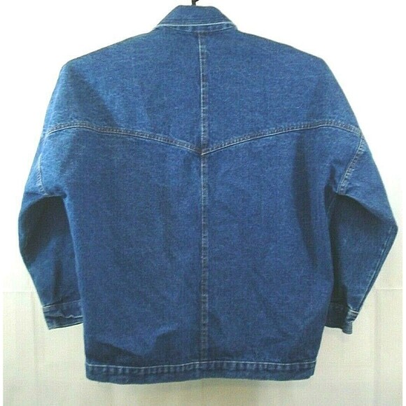 Catnip Vintage 80s Denim Jean Trucker Jacket Made In USA Coat Mens Size M - Picture 2 of 3